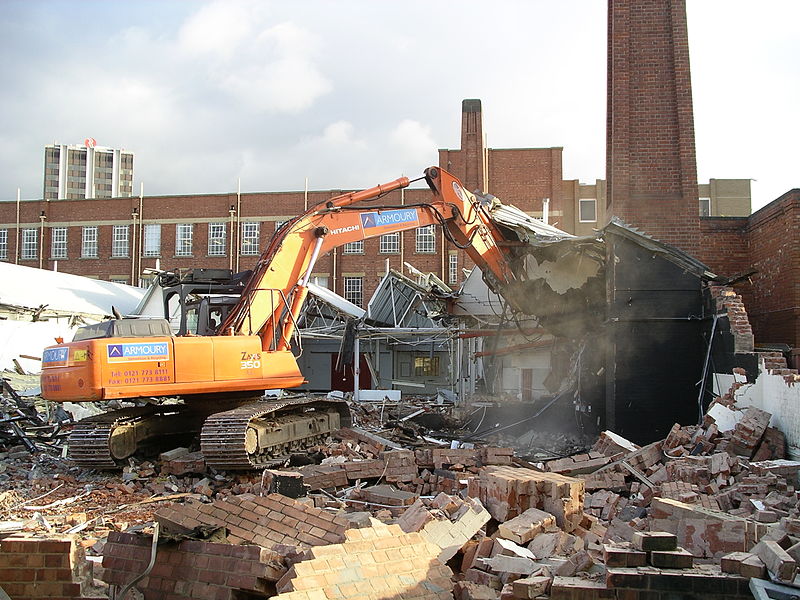 Building demolition with insurance