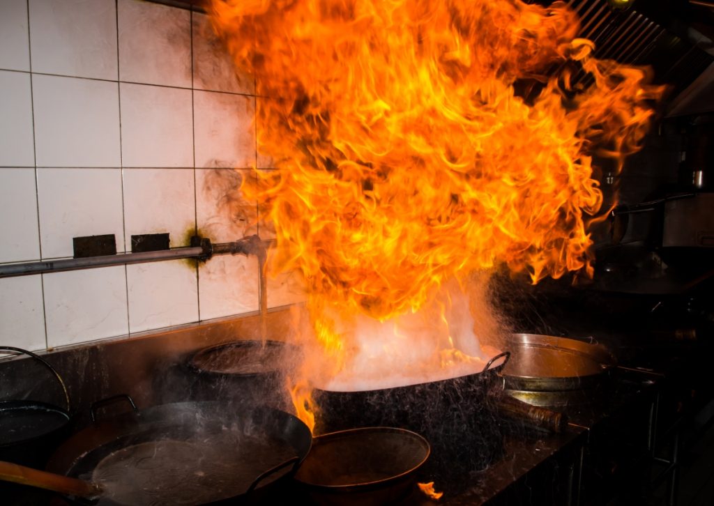 Fire in the kitchen